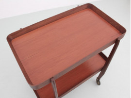 Mid-Century  modern scandinavian serving table in teak 