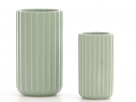 Set of 2 Mid-Century  modern scandinavian Lungby vases