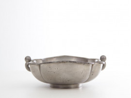 Mid-Century  modern scandinavian tin bowl by Just Andersen