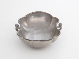Mid-Century  modern scandinavian tin bowl by Just Andersen