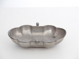 Mid-Century  modern scandinavian tin bowl by Just Andersen