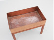 Mid-Century  modern scandinavian planter in teak and copper by Arne Wahl Iversen