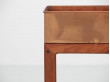 Mid-Century  modern scandinavian planter in teak and copper by Arne Wahl Iversen