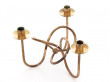 Mid-Century  modern scandinavian candlestick in brass by Josef Frank