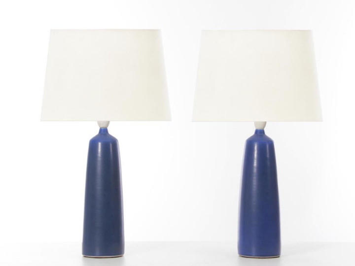 Paire de lampes scandinaves en céramique Palshus modèle DL8