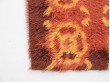 Rya rugs in wool with yellow  motifs 200x156 cm