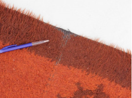 Tapis scandinave  Rya en laine vierge à motifs soleil 200x156 cm