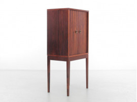 Mid-Century  modern scandinavian rosewood pipe cabinet by Ole Wansher