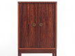 Mid-Century  modern scandinavian rosewood pipe cabinet by Ole Wansher