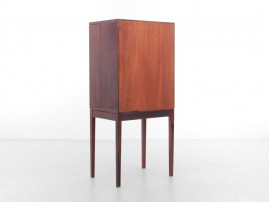 Mid-Century  modern scandinavian rosewood pipe cabinet by Ole Wansher