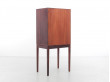 Mid-Century  modern scandinavian rosewood pipe cabinet by Ole Wansher