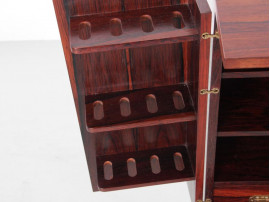 Mid-Century  modern scandinavian rosewood pipe cabinet by Ole Wansher