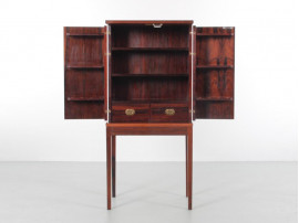 Mid-Century  modern scandinavian rosewood pipe cabinet by Ole Wansher