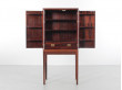 Mid-Century  modern scandinavian rosewood pipe cabinet by Ole Wansher