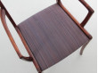 Mid-Century  modern scandinavian set of 6 chairs and 2 armchairs in Rio rosewood model Rungstelund by Ole Wanscher