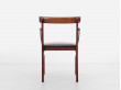 Mid-Century  modern scandinavian set of 6 chairs and 2 armchairs in Rio rosewood model Rungstelund by Ole Wanscher