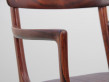 Mid-Century  modern scandinavian set of 6 chairs and 2 armchairs in Rio rosewood model Rungstelund by Ole Wanscher