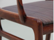 Mid-Century  modern scandinavian set of 6 chairs and 2 armchairs in Rio rosewood model Rungstelund by Ole Wanscher