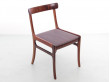 Mid-Century  modern scandinavian set of 6 chairs and 2 armchairs in Rio rosewood model Rungstelund by Ole Wanscher