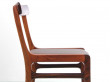 Mid-Century  modern scandinavian set of 6 chairs and 2 armchairs in Rio rosewood model Rungstelund by Ole Wanscher