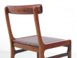 Mid-Century  modern scandinavian set of 6 chairs and 2 armchairs in Rio rosewood model Rungstelund by Ole Wanscher