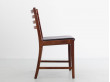 Mid-Century  modern scandinavian set of 6 chairs in Rio rosewood  by Kai Lyngfeldt Larsen