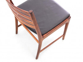 Mid-Century  modern scandinavian set of 6 chairs in Rio rosewood  by Kai Lyngfeldt Larsen