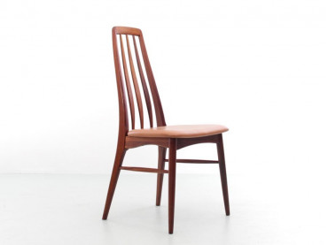 Mid-Century  modern scandinavian Danish set of 4 chairs and 2 armchairs in Rio rosewood model Eva by Niels Kofoed