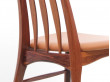 Mid-Century  modern scandinavian Danish set of 4 chairs and 2 armchairs in Rio rosewood model Eva by Niels Kofoed 