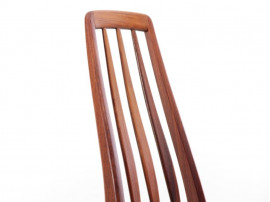 Mid-Century  modern scandinavian Danish set of 4 chairs and 2 armchairs in Rio rosewood model Eva by Niels Kofoed 