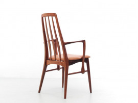 Mid-Century  modern scandinavian pair of 2 armchairs in Rio rosewood model Eva by Niels Kofoed 