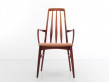 Mid-Century  modern scandinavian pair of 2 armchairs in Rio rosewood model Eva by Niels Kofoed 