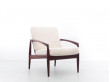 Mid-Century  modern scandinavian lounge chair in Rio rosewood model Paperknive by Kai Kristiansen