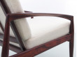 Mid-Century  modern scandinavian lounge chair in Rio rosewood model Paperknive by Kai Kristiansen