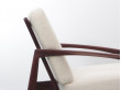 Mid-Century  modern scandinavian lounge chair in Rio rosewood model Paperknive by Kai Kristiansen