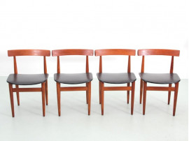 Table de repas scandinave à rallonges Dining set en teck model 630