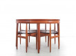 Table de repas scandinave à rallonges Dining set en teck model 630