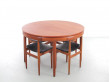 Table de repas scandinave à rallonges Dining set en teck model 630