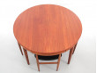 Table de repas scandinave à rallonges Dining set en teck model 630