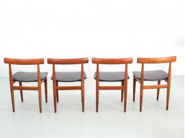 Table de repas scandinave à rallonges Dining set en teck model 630