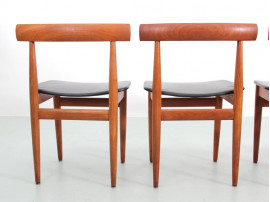 Table de repas scandinave à rallonges Dining set en teck model 630