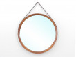 Miroir scandinave rond en orme