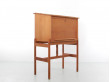 Mid-Century  modern scandinavian secretary in oak by Arne Wahl Iversen model 67