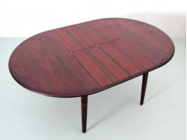 Mid-Century  modern scandinavian dining table in Rio rosewood