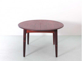 Mid-Century  modern scandinavian dining table in Rio rosewood