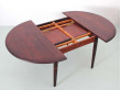 Mid-Century  modern scandinavian dining table in Rio rosewood