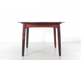 Mid-Century  modern scandinavian dining table in Rio rosewood