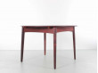 Mid-Century  modern scandinavian dining table in Rio rosewood