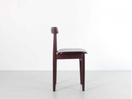 Mid-Century Modern scandinavian dining set in Rio rosewood by Hans Olsen with 6 chairs