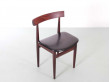 Mid-Century Modern scandinavian dining set in Rio rosewood by Hans Olsen with 6 chairs